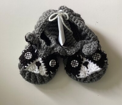Kids raccoon slippers - image1